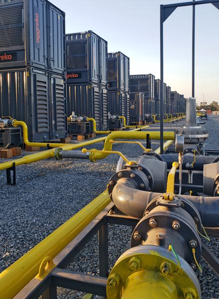Edlux X - 56 MW Natural Gas plant. 138 kV, 60 Hz. Cuiabá, Brazil.