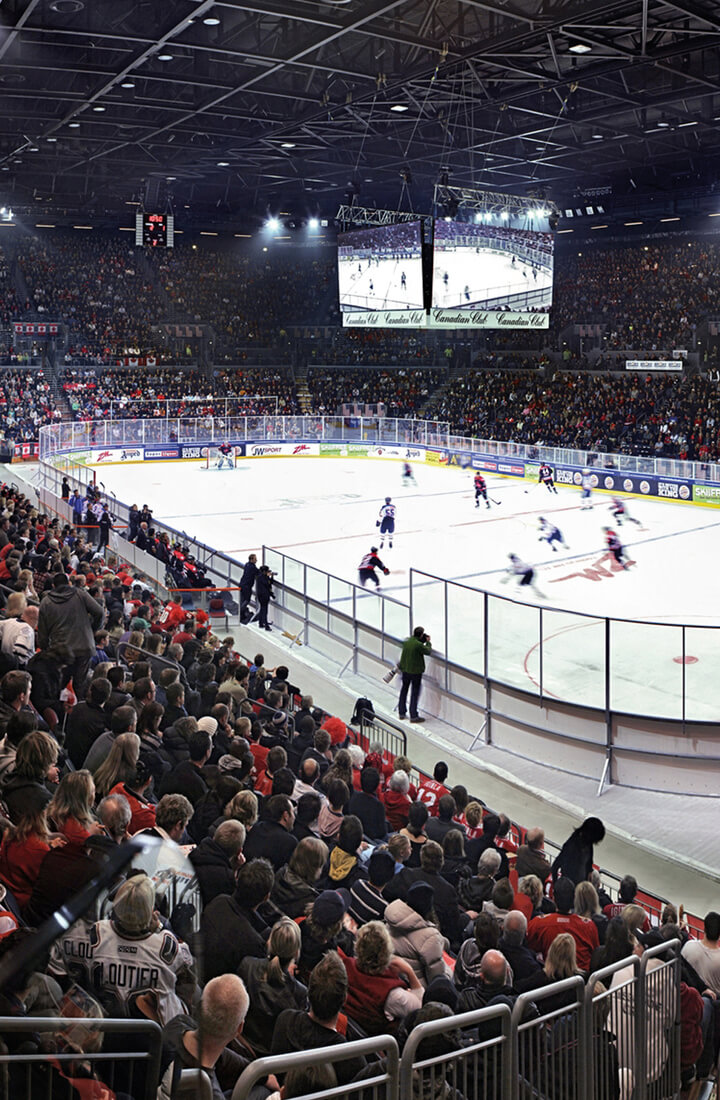 freezing an ice rink for an ice hockey series