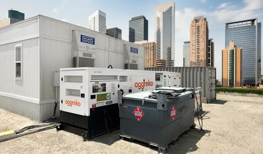 Efficient and sustainable power solutions for a temporary site office