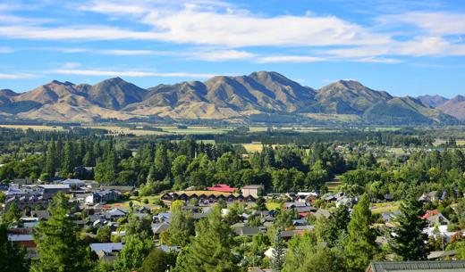 Hanmer Springs New Zealand town