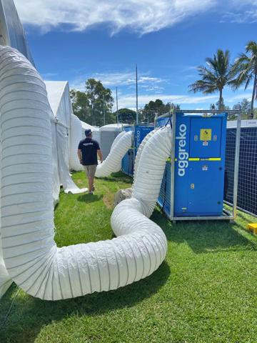 Air conditioner units.
This That Festival, Brisbane, Australia