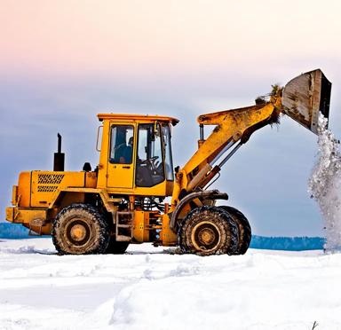 powering up an oil sands construction site