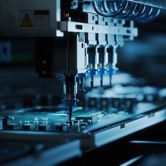 Electronics manufacturing stock photography