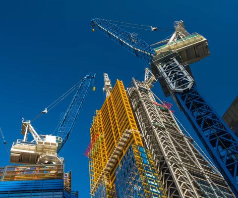 Construction site in London