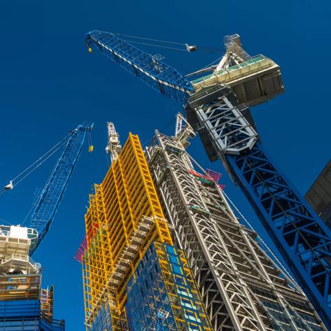 Construction site in London