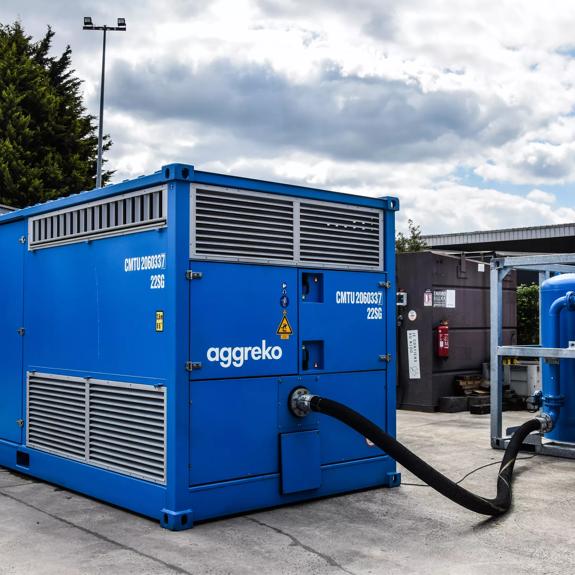 Bretigny Open Day 25 April 2024. A mock-up of an OFA compressor and dryer.