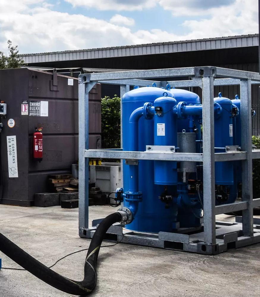 Bretigny Open Day 25 April 2024. A mock-up of an OFA compressor and dryer.