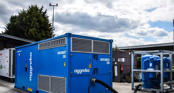 Bretigny Open Day 25 April 2024. A mock-up of an OFA compressor and dryer.