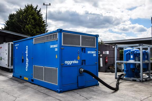 Bretigny Open Day 25 April 2024. A mock-up of an OFA compressor and dryer.