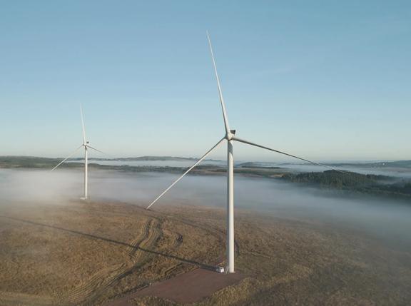 Aggreko wind farm aerial