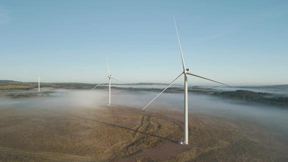 Aggreko wind farm aerial