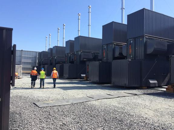 gas power and battery storage for data center