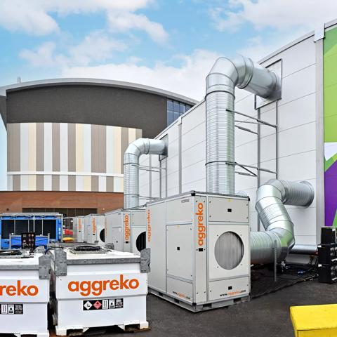 Birmingham 2022 Commonwealth Games. Temperature control, Sandwell Aquatics temporary training pool.