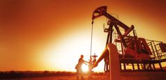 Oil and gas in field.