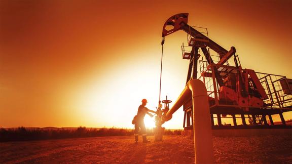 Oil and gas in field.
