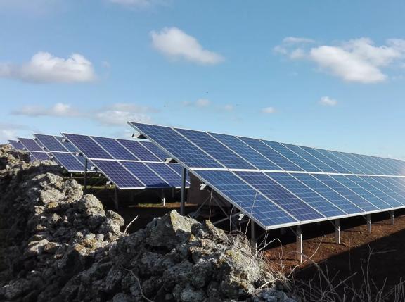 Solar Panel on Graciosa Island