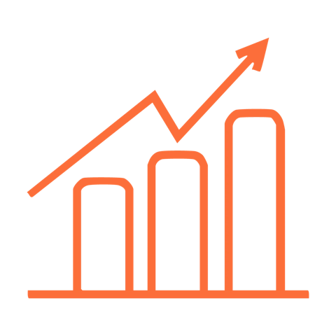 Icon depicting concept of high operational costs