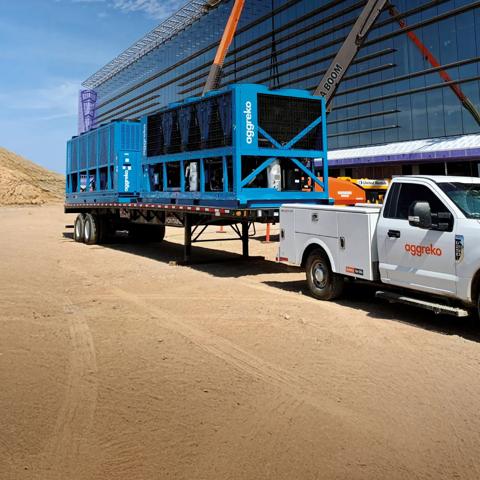 industrial air cooled chiller rentals