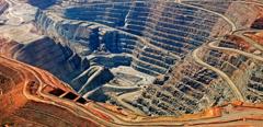 Aerial view of (KCGM.) Gold mine (the Super pit)