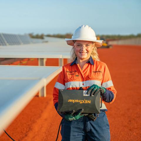Solar farm for a mine site