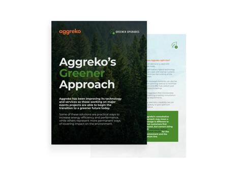 Brochure image for Aggrekos's greener approach