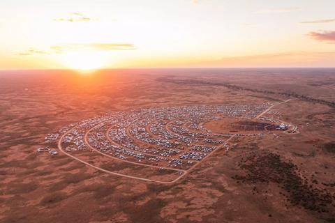 Aggreko Generators powering outback music festival in Broken Hill, NSW, Australia