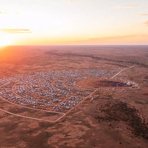 Aggreko Generators powering outback music festival in Broken Hill, NSW, Australia