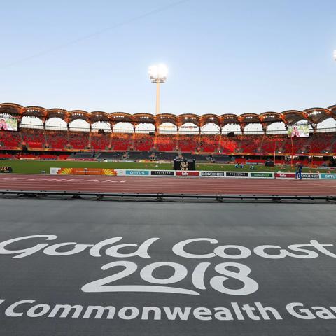 GOLD COAST AUSTRALIA - APRIL 09:  General view on day five of the Commonwealth Games at Carrara Stadium on April 9 2018 in Gold Coast Australia.  (Photo by Jason McCawley/Getty Images for GOLDOC)