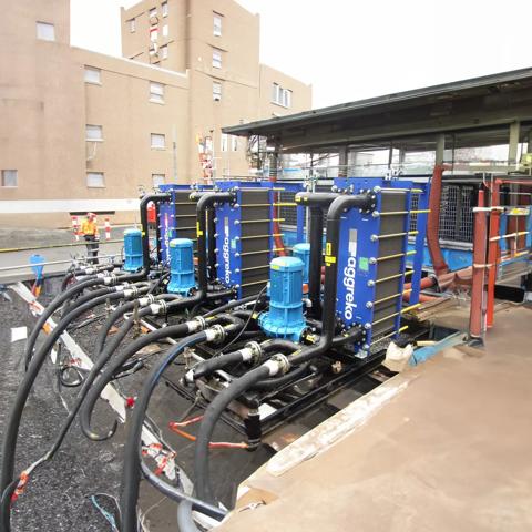 Heat exchanger at petrochem site