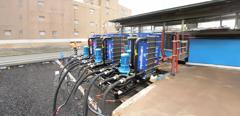 Heat exchanger at petrochem site