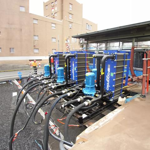 Heat exchanger at petrochem site