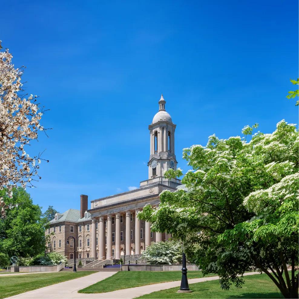 Exterior of a higher education building