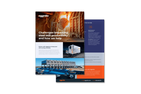 Steel mill flyer cover.