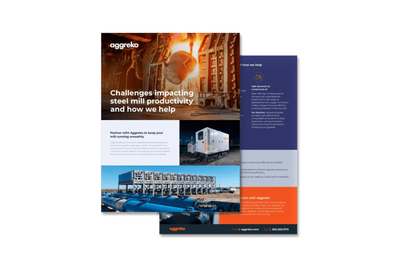 Steel mill flyer cover.