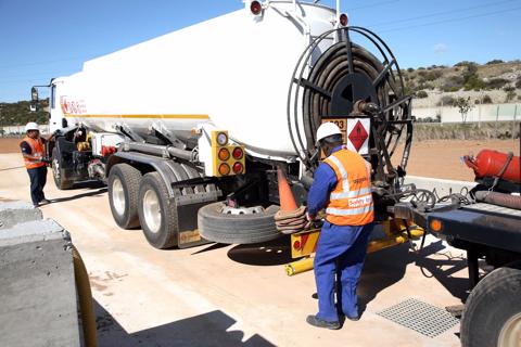Aggreko technicians working on Mossel Bay project South Africa. 10 MW utility power.