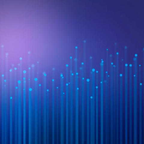 Abstract background of dots and lines as an illustration of community growing - big group of people working together.