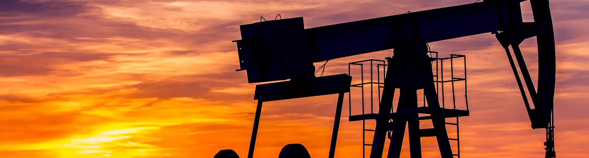 Pump Jack in Oil  Field