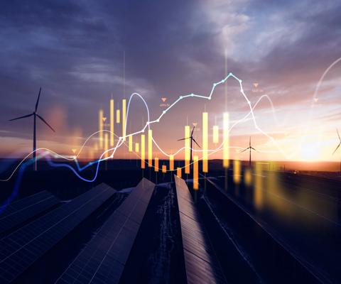 Green energy in full development.Increase in electricity prices on the world market