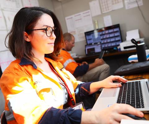TOKYO JAPAN - SEPTEMBER 17: An employee watches a monitor at a control room in Tokyo Stadium on September 17 2019 in Tokyo Japan. (Photo by Ken Ishii/Getty Images for Aggreko)