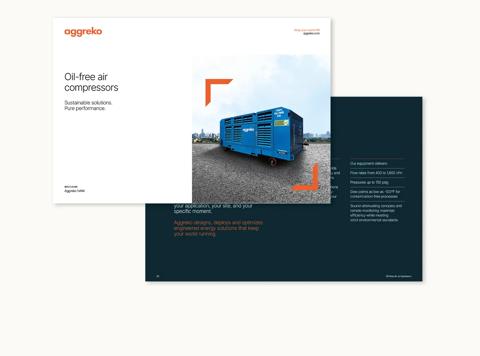 Oil free air (OFA) brochure cover