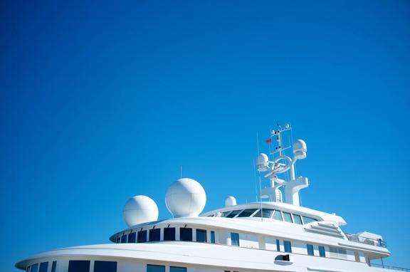 Modern motor yacht