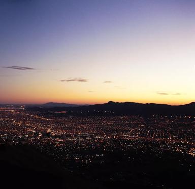 Photo Taken In United States El Paso city at night powered and lit up