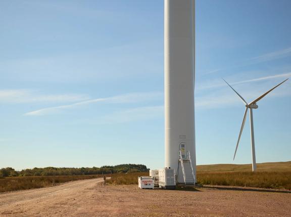 off grid power keeps wind farm on track
