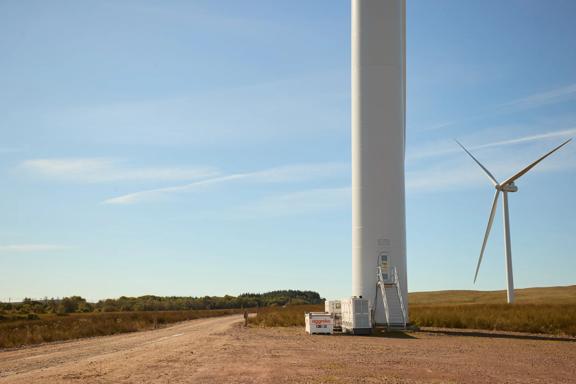 off grid power keeps wind farm on track