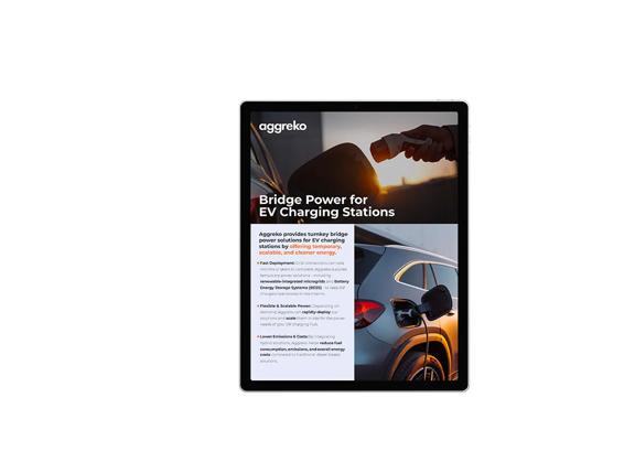 cover of the flyer for EV charging stations
