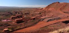 Iron Ore Mining Western Australia stock image