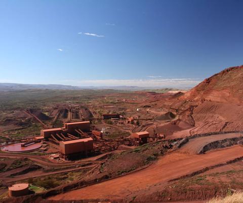 Iron Ore Mining Western Australia stock image