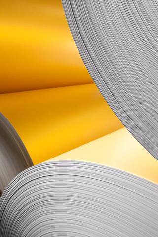 Industrial paper roll.