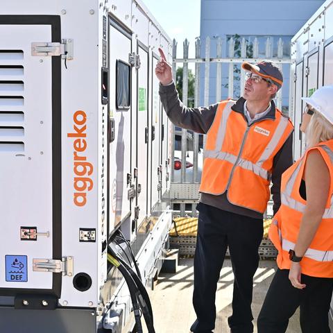 Aggreko Swindon Stage V generator
