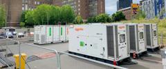 Birmingham 2022 Commonwealth Games. Stage V generators and battery hybrid.  Y.Cube. Part of the Greener Upgrades range.